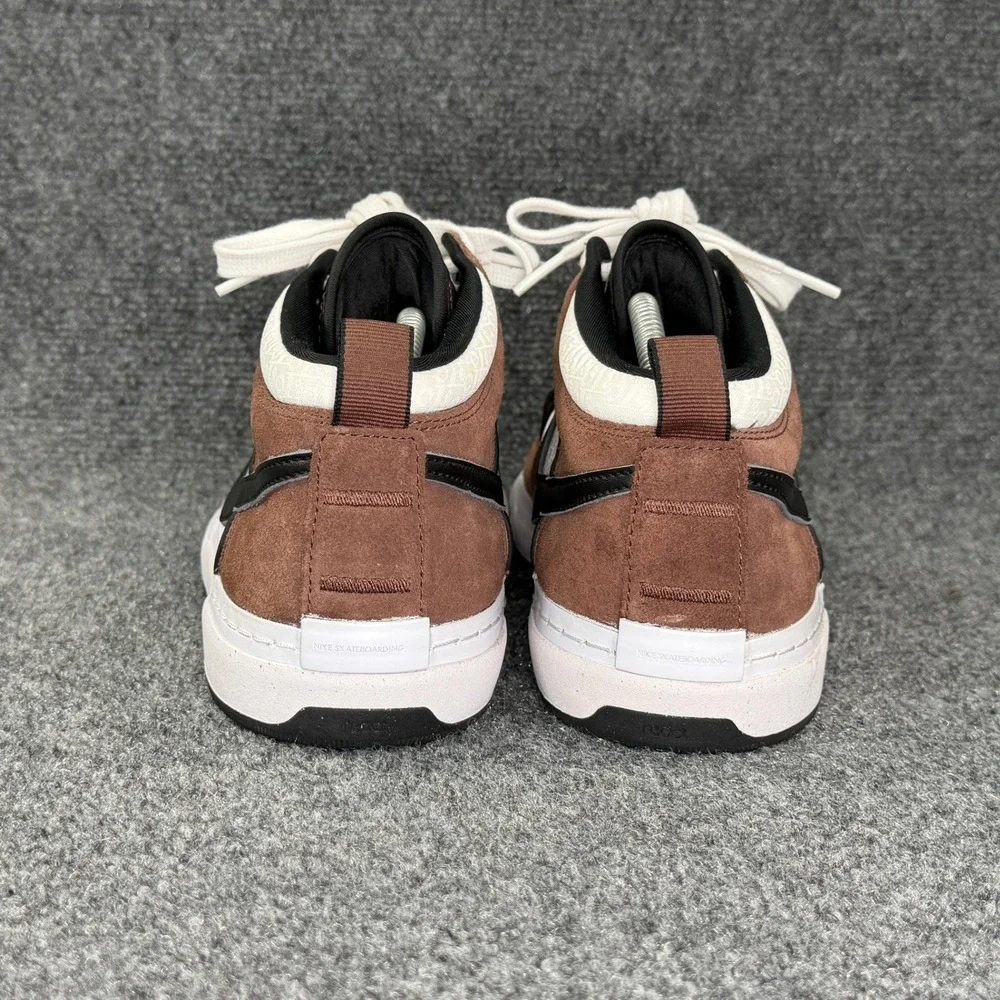 Nike SB React Leo Baker Sneakers Men's 13 Light Chocolate White Brown Skate Shoe